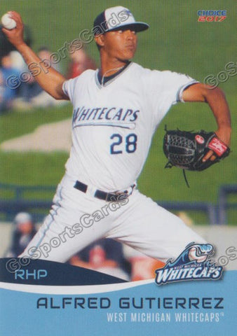 2017 West Michigan Whitecaps Alfred Gutierrez
