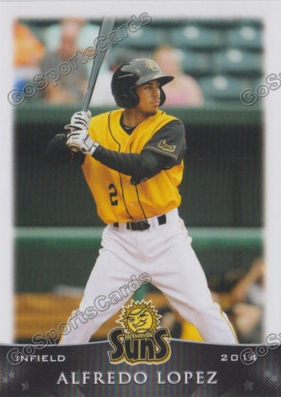 2014 Jacksonville Suns Alfredo Lopez