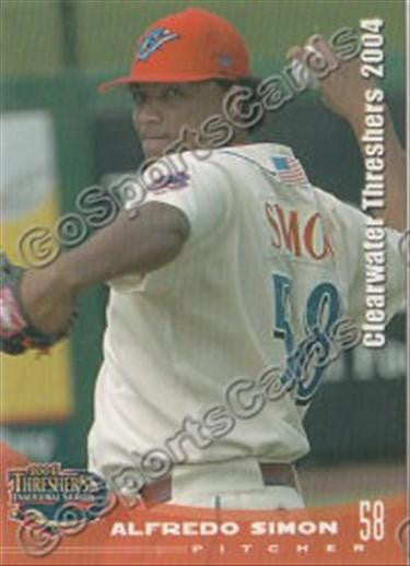 2004 Clearwater Threshers Alfredo Simon