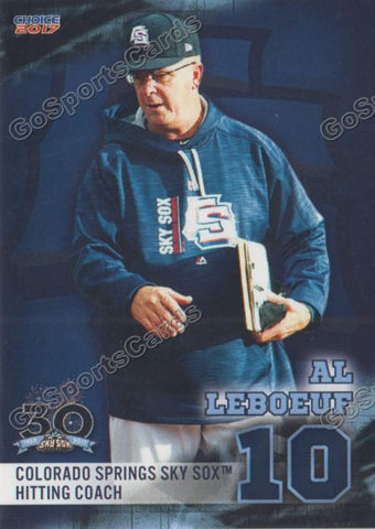 2017 Colorado Springs Sky Sox Al Leboeuf