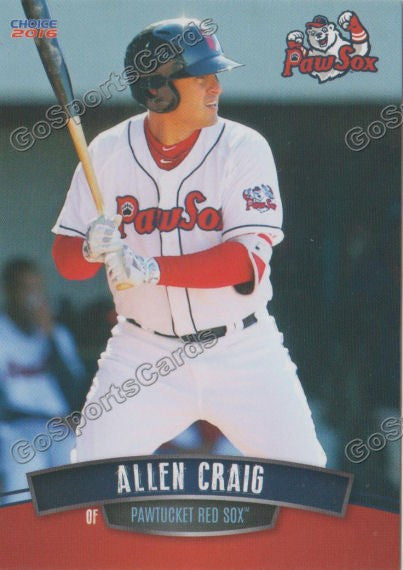 2016 Pawtucket Red Sox Allen Craig