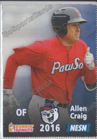 2016 Pawtucket Red Sox SGA Dunkin Donuts Allen Craig