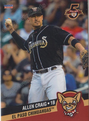 2018 El Paso Chihuahuas Allen Craig