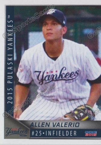 2015 Pulaski Yankees Allen Valerio
