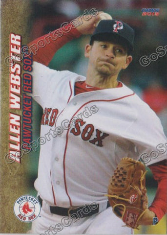 2013 Pawtucket Red Sox Allen Webster