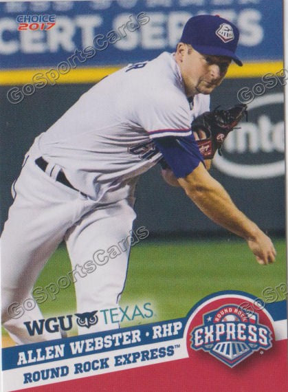 2017 Round Rock Express Allen Webster