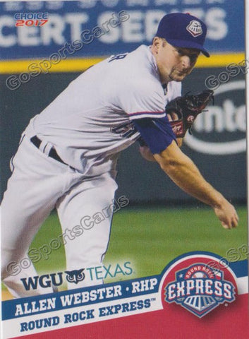 2017 Round Rock Express Allen Webster