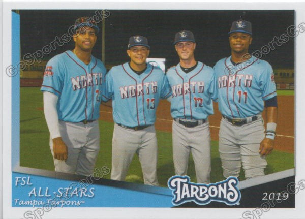 2019 Tampa Tarpons All Stars Dermis Garcia Isiah Gilliam Jason Lopez B – Go  Sports Cards