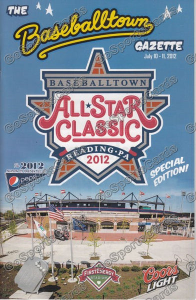 2012 Eastern League All Star Program Gazette (SGA)