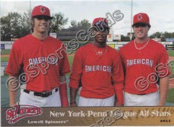 2011 Lowell Spinners Update All Stars Keury De La Cruz Seth Schwindenhammer Garin Cecchini