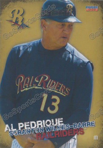 2016 Scranton Wilkes Barre RailRiders Al Pedrique