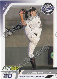 2012 Grand Junction Rockies Alving Mejias