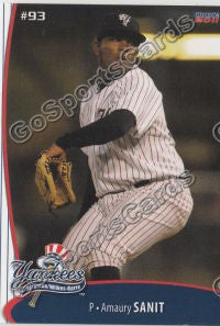 2011 Scranton Wilkes Barre Yankees Amauri Amaury Sanit