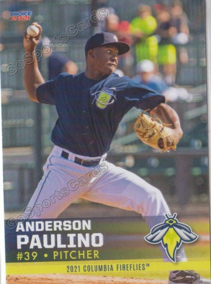 2021 Columbia Fireflies Anderson Paulino