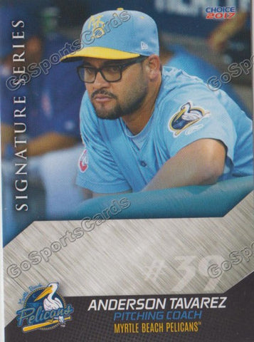 2017 Myrtle Beach Pelicans Anderson Tavarez
