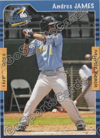 2011 Myrtle Beach Pelicans Andres James