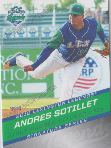 2018 Lexington Legends Andres Sotillet