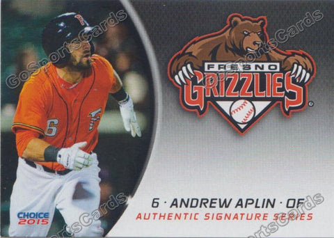 2015 Fresno Grizzlies Andrew Aplin