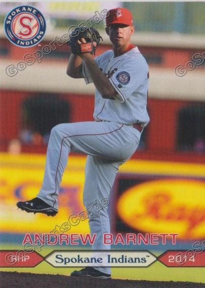 2014 Spokane Indians Andrew Barnett