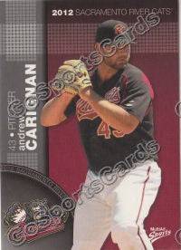 2012 Sacramento River Cats Andrew Carignan