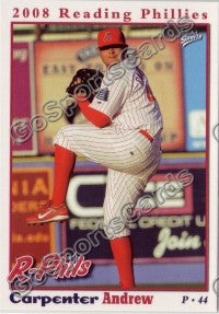 2008 Reading Phillies Andrew Carpenter