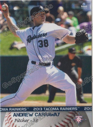 2013 Tacoma Rainiers Andrew Carraway