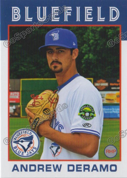2016 Bluefield Blue Jays Andrew Deramo