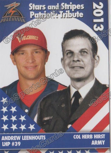 2013 Salem Keizer Volcanoes Stars and Stripes SGA Andrew Leenhouts