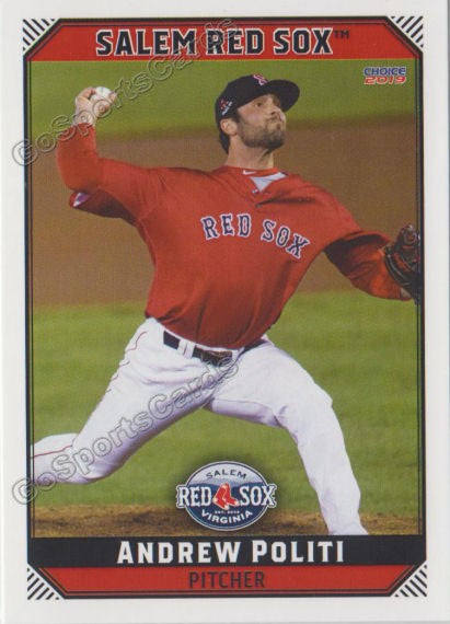 2019 Salem Red Sox Andrew Politi