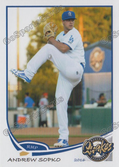 2016 Rancho Cucamonga Quakes Andrew Sopko