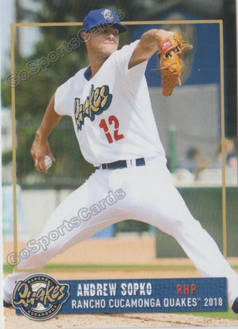 2018 Rancho Cucamonga Quakes Andrew Sopko