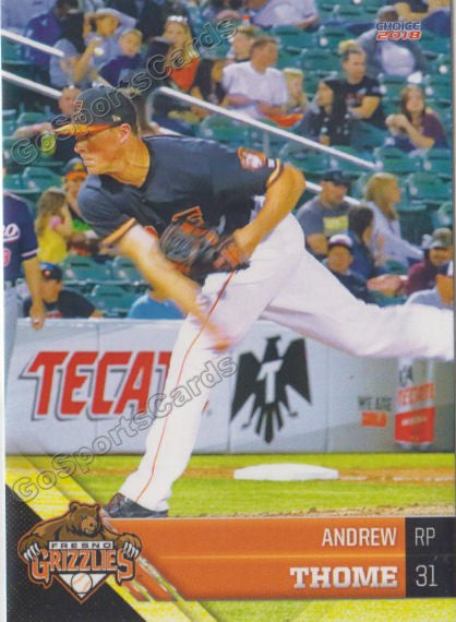2018 Fresno Grizzlies Andrew Thome
