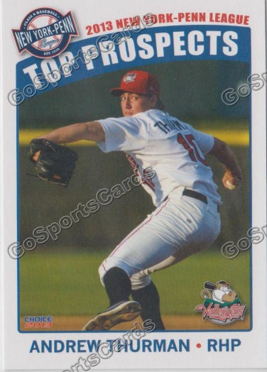 2013 New York Penn League Top Prospect NYPL Andrew Thurman