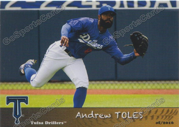 2016 Tulsa Drillers Andrew Toles – Go Sports Cards