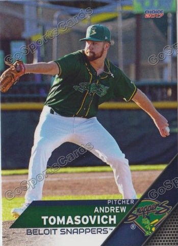2017 Beloit Snappers Andrew Tomasovich