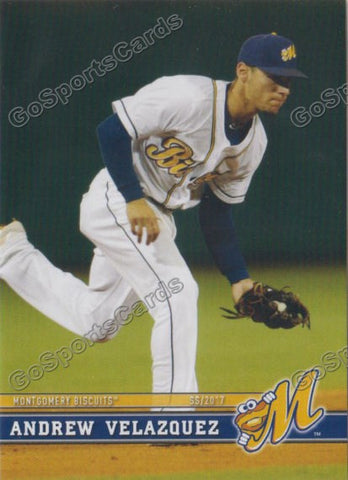 2017 Montgomery Biscuits Andrew Velazquez
