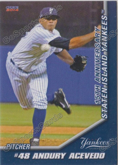 2014 Staten Island Yankees Andury Acevedo
