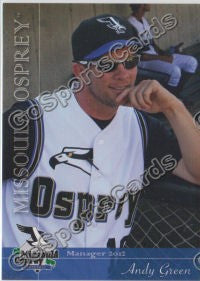 2012 Missoula Osprey Andy Green