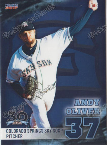2017 Colorado Springs Sky Sox Andy Oliver