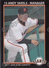 2011 San Jose Giants Andy Skeels
