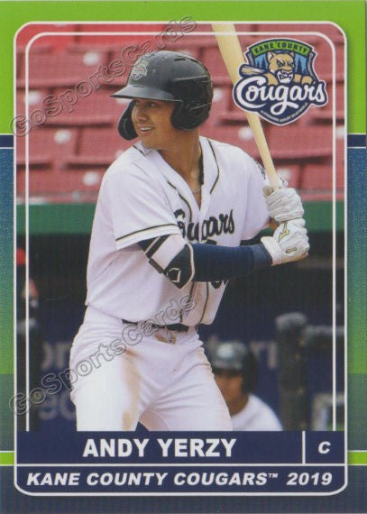 2019 Kane County Cougars Andy Yerzy