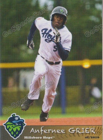 2016 Hillsboro Hops Anfernee Grier