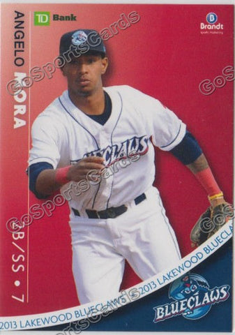 2013 Lakewood BlueClaws SGA Angelo Mora