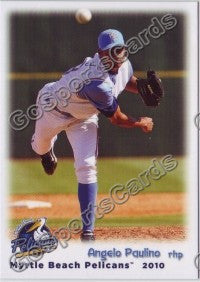 2010 Myrtle Beach Pelicans Angelo Paulino