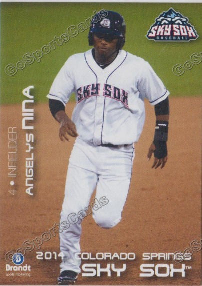 2014 Colorado Springs Sky Sox Angelys Nina