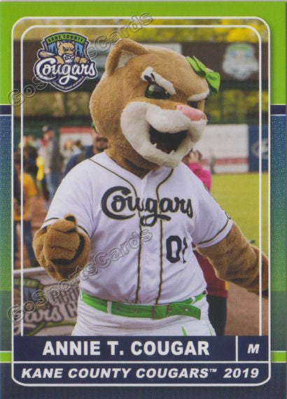 2019 Kane County Cougars Annie T Cougar Mascot