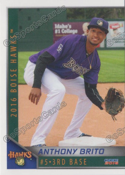 2016 Boise Hawks Antony Anthony Brito