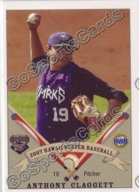 2007 Honolulu Sharks Hawaii League ANTHONY CLAGGETT