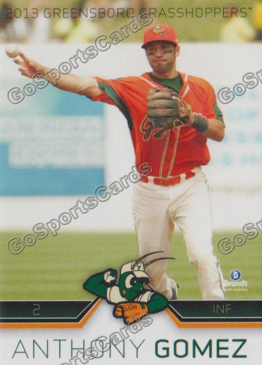 2013 Greensboro Grasshoppers Anthony Gomez
