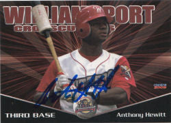 Anthony Hewitt 2009 Williamsport Crosscutters (Autograph)